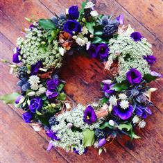 Rustic Purple Wreath