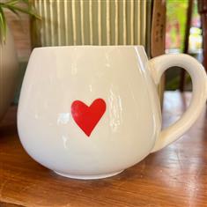 Love Heart Hidden Message Rounded Mug