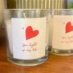 You Light Up My Life Strawberry Scented Candle