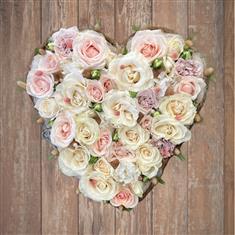 Luxury Pastel Rose Heart