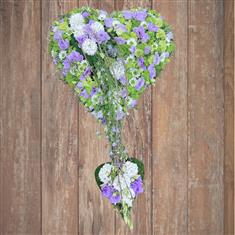 Modern Lilac &amp; Lime Heart
