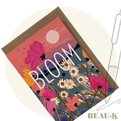 'Bloom' Wildflower Greetings Card