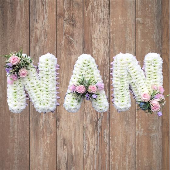 Nan Lettering Nan - Funeral Lettering